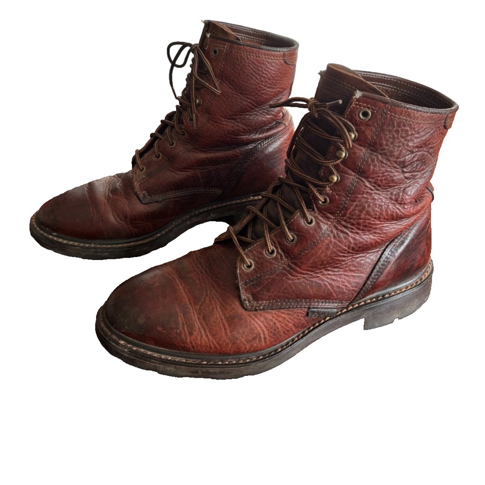 Ariat Cascade Work Boot 12D Brown Leather LaceUp 37180 Cabincore Gorpcore Logger